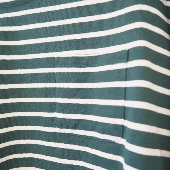 * NWT Roolee Mirae Green White Stripe Top sz L - Picture 4 of 6
